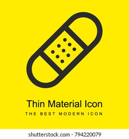Sticking plaster bright yellow material minimal icon or logo design