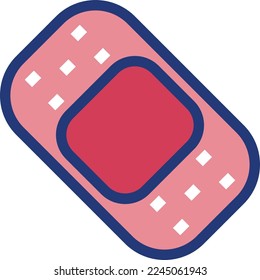 Sticking plaster icon. Medical first aid bandage