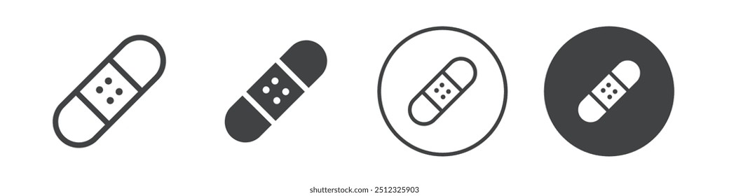 Kleben Gips Symbol Vektor Logo Umriss