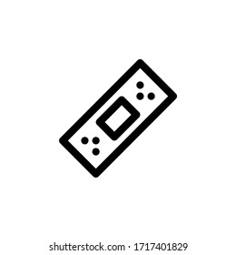 Sticking Plaster Medical Outline Icon Logo Vector Illustration
