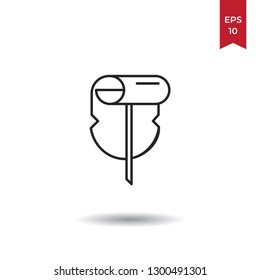 Sticking wallpaper vector icon