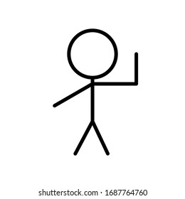 stickman art character vector design