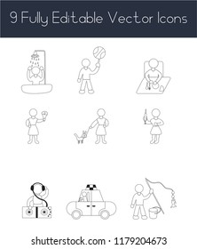 Stickman Business Icons