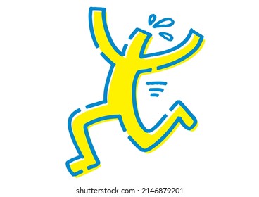 Stickman in a hurry to escape