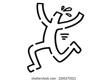 Stickman in a hurry to escape