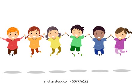 Multicultural Children Clip Art High Res Stock Images Shutterstock