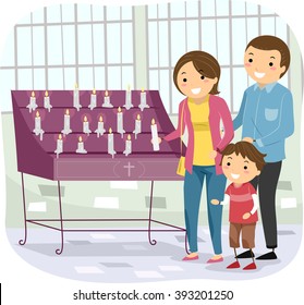 Stickman Illustration Family Laying