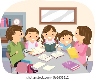 Parent Kid Homework Images Stock Photos Vectors Shutterstock