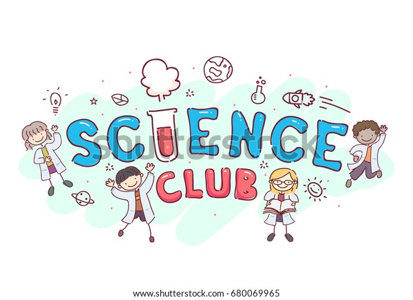 Nursery School Science Club Wallpaper Mural