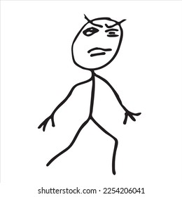 stickman styled like a boss and cool