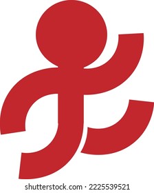 stickman vector run font emoticon