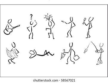 Stickmans as pictograms