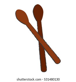 sticks music instrument icon vector illustration graphic design