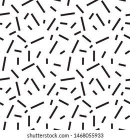 sticks, straight lines seamless pattern. geometric background memphis style. isometric pattern with sharp lines. geometrical abstract illustration Pattern for design of fabric, wallpapers
