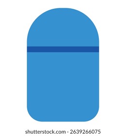 Stick-Type Container Icon for Sunscreen, Insect Repellent, or Cooling Gel