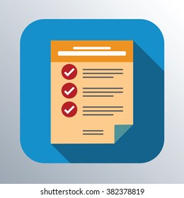 Sticky color note icon.