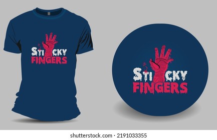 Sticky Fingers Premium T Shirt Design For Halloween