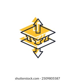 sticky icon vector illustration. sticky symbol isolated on white background