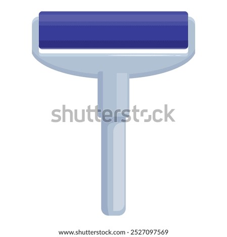 Sticky lint roller is being used for removing dust, hair, and lint from clothes or surfaces