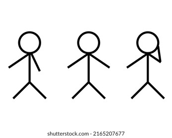 sticky man stroke vector file is a 3 item file. This vector file can be used for any type of animation or design.