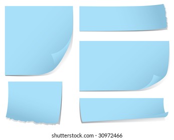 Sticky memo notes set