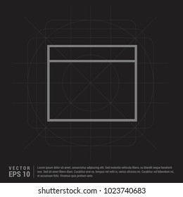 Sticky Note Icon - Black Creative Background
