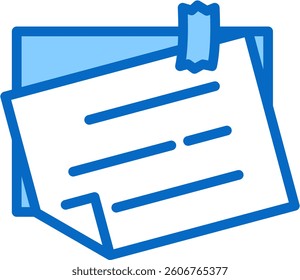 Sticky Note Icon Element For Design