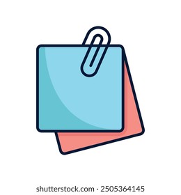 sticky note icon vector design template simple and clean