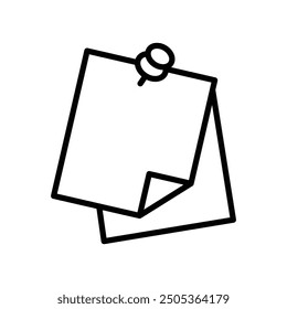 sticky note icon vector design template simple and clean