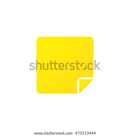 Sticky note icon vector, solid logo illustration, colorful pictogram isolated on white Stock photo © 