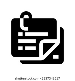 icono de nota adhesiva para tu sitio web, móvil, presentación y diseño de logotipo.