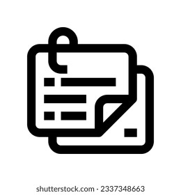 klebriges Notizsymbol für Ihre Website, Ihr Handy, Ihre Präsentation und Ihr Logo-Design.