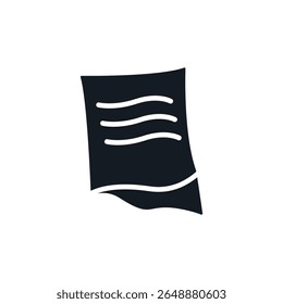 Iconos pegajosos de la nota aislados en el fondo blanco. Diseño de estilo plano