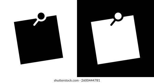 Sticky note icons vectors set in solid style.