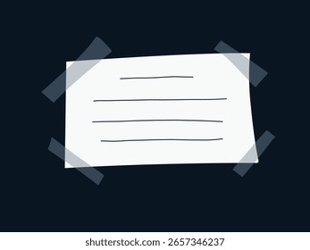 Un diseño de Vector de ilustración de nota adhesiva.eps