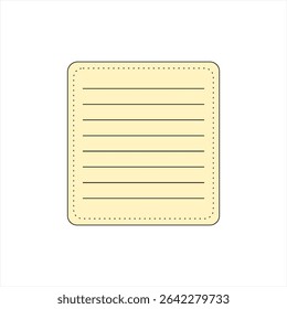 Sticky note illustration vector EPS