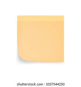 sticky note isolate on white background vector eps10