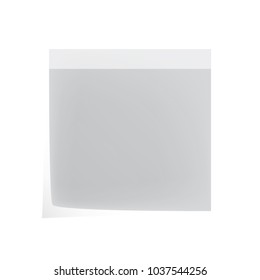 sticky note isolate on white background vector eps10