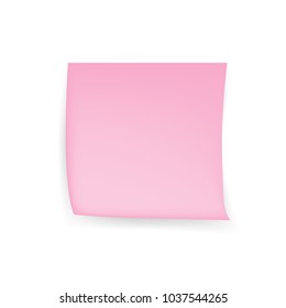 sticky note isolate on white background vector eps10