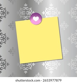 Juego de imanes de nota adhesiva, compatible con Tablero plateado