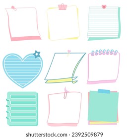 Sticky note and memo for reminder