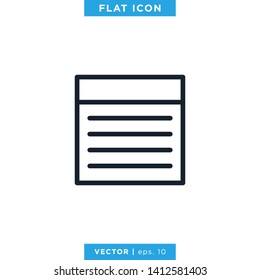 Sticky Note, Notepad Icon Vector Logo Design Template