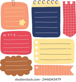 Sticky note office checklist color