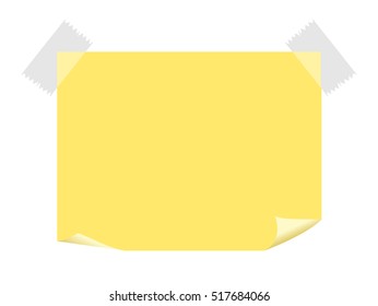 Sticky note paper.

