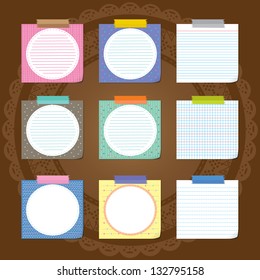 sticky note paper with lovely background design