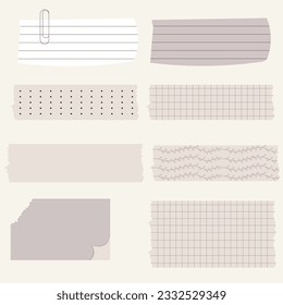 Ilustración vectorial de papel de notas pegajosas
