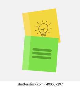 Sticky note paper vector illustration