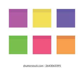Sticky note or post it reminder. Vector.