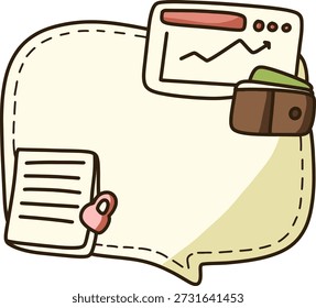 Estilo Plano da Ilustração do Lembrete de Nota Autoadesiva