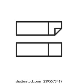 Sticky note. Simple vector icon.